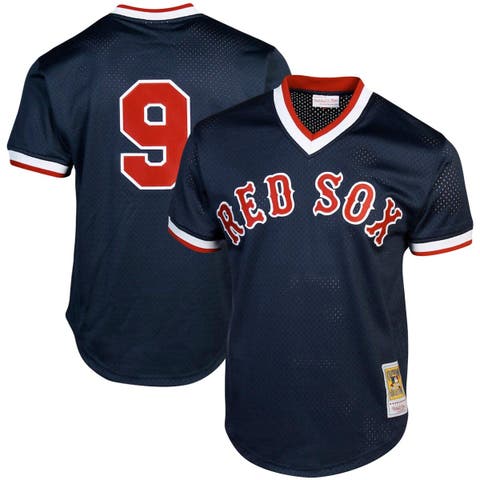 Men's Mitchell & Ness Ted Williams Navy Boston Red Sox Cooperstown Collection Big & Tall Mesh Batting Practice Jersey