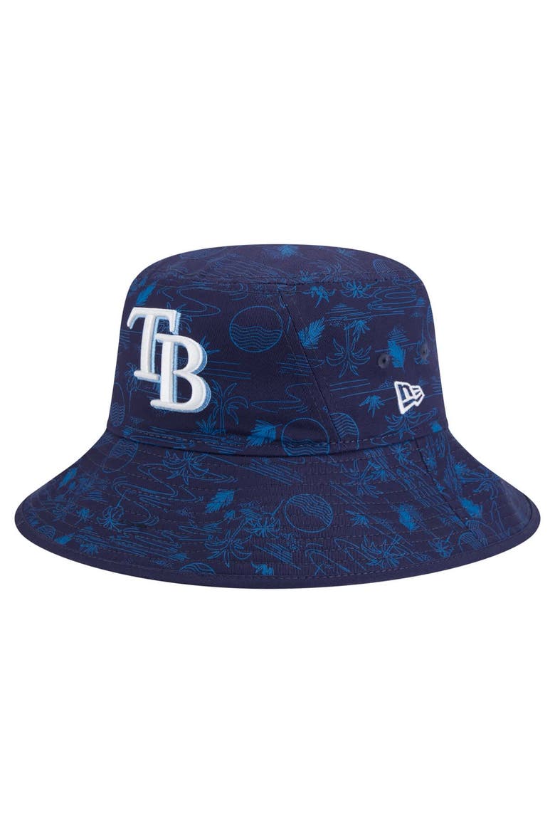 Men's New Era  Navy Tampa Bay Rays 2025 Spring Training All Over Print Bucket Hat, Alternate, color, Navy