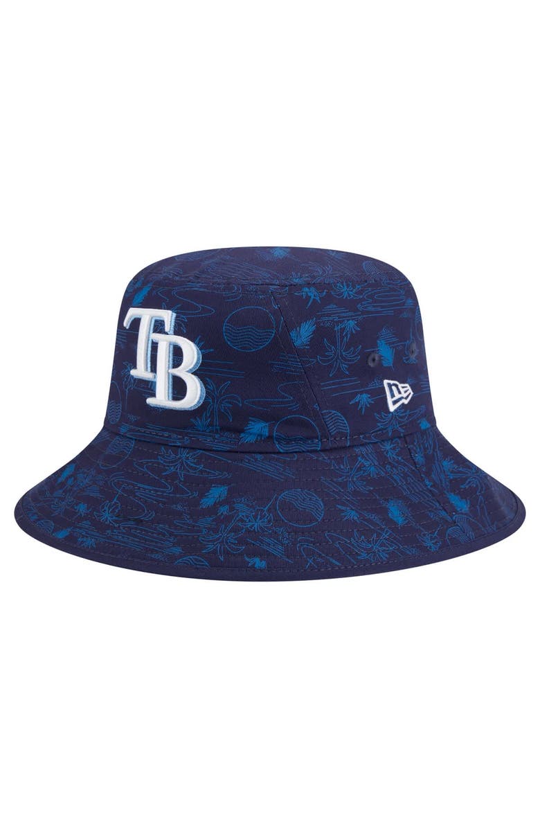New Era Men's New Era Navy Tampa Bay Rays 2025 Spring Training All Over Print Bucket Hat, Alternate, color, Navy