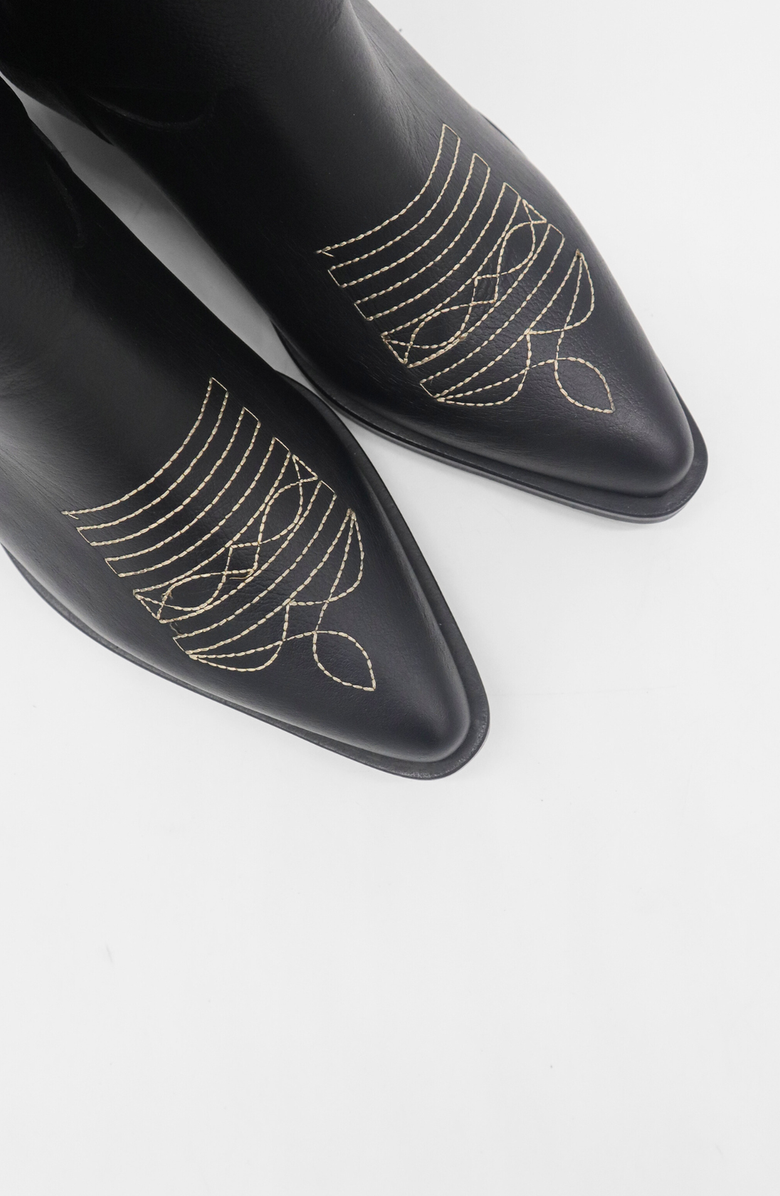 STIVALI NEW YORK Juniper Western Cowboy Boots, Alternate, color, Black