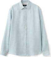 MANGO x Casper Ruud Regular Fit Linen Button-Up Shirt