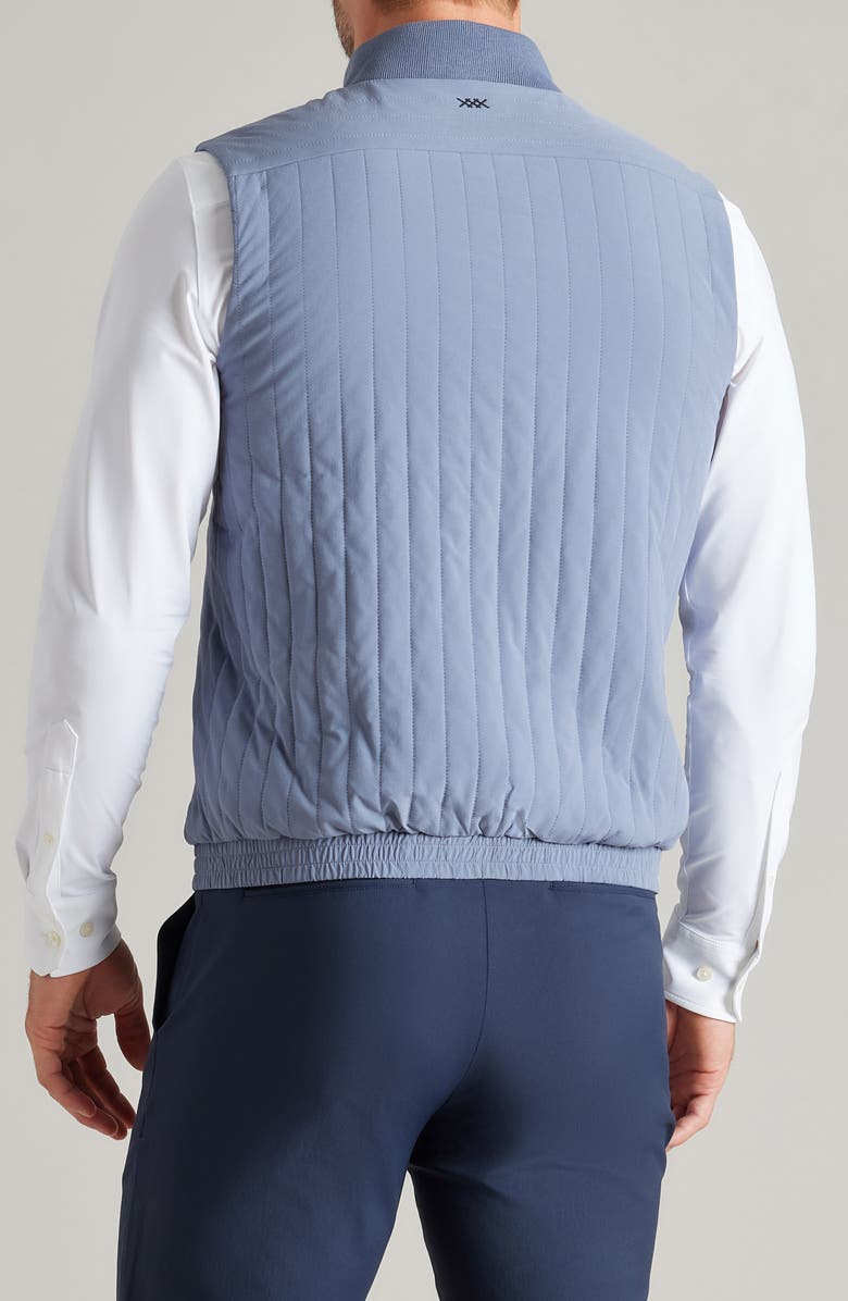 Rhone Skyline Quilted Vest, Alternate, color, Folkstone Gray