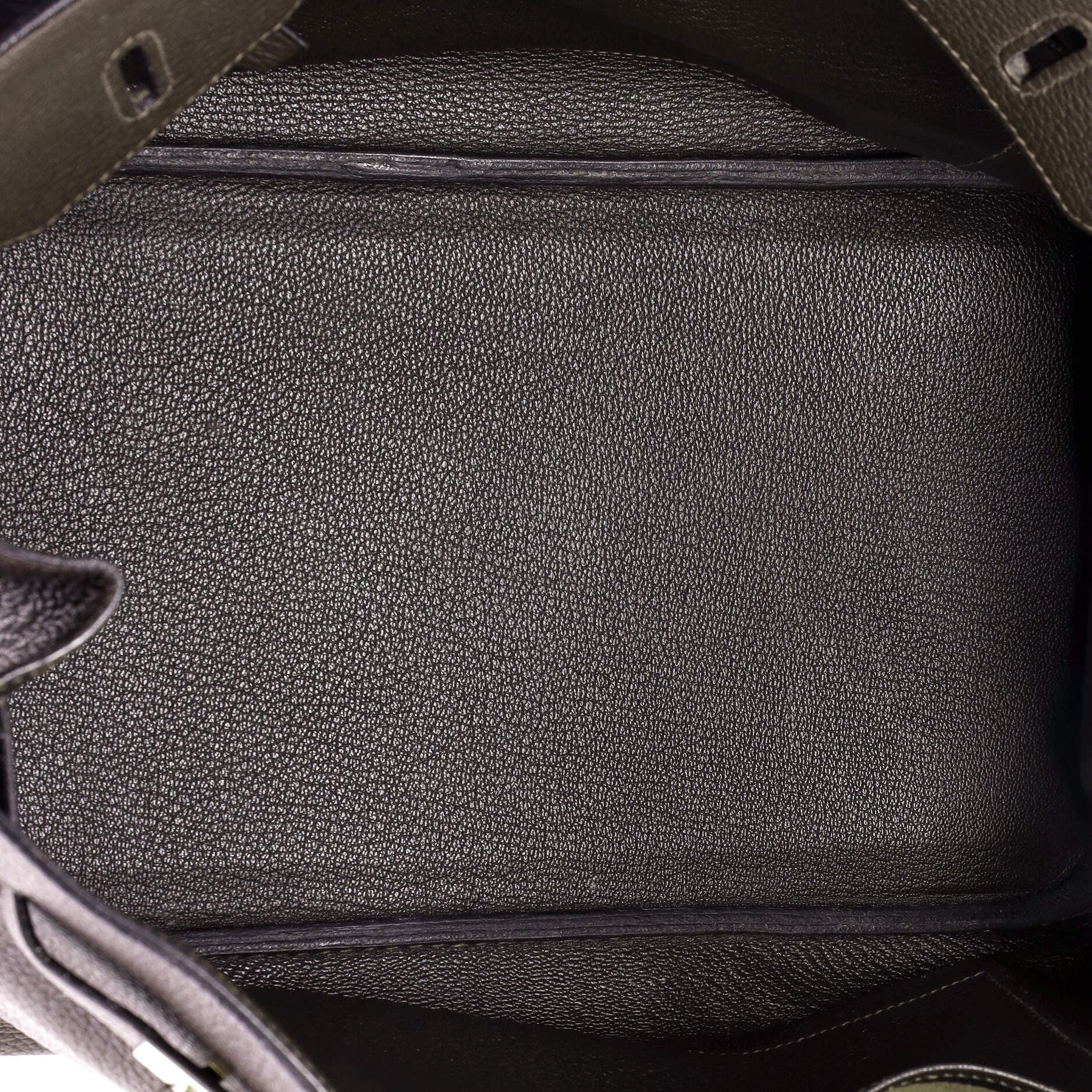 Pre-Owned Hermes Birkin Handbag Brown Clemence with Palladium Hardware 35, Alternate, color, 