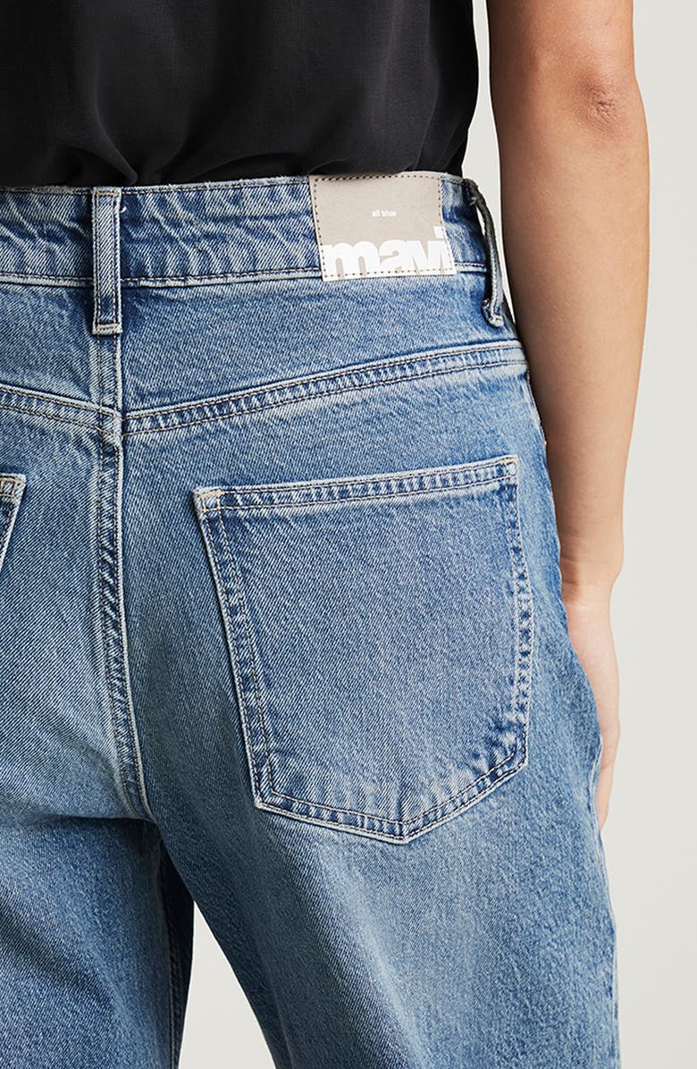 Mavi Jeans Florida Mid Rise Wide Leg Jeans, Alternate, color, Dark Used Classic Blue