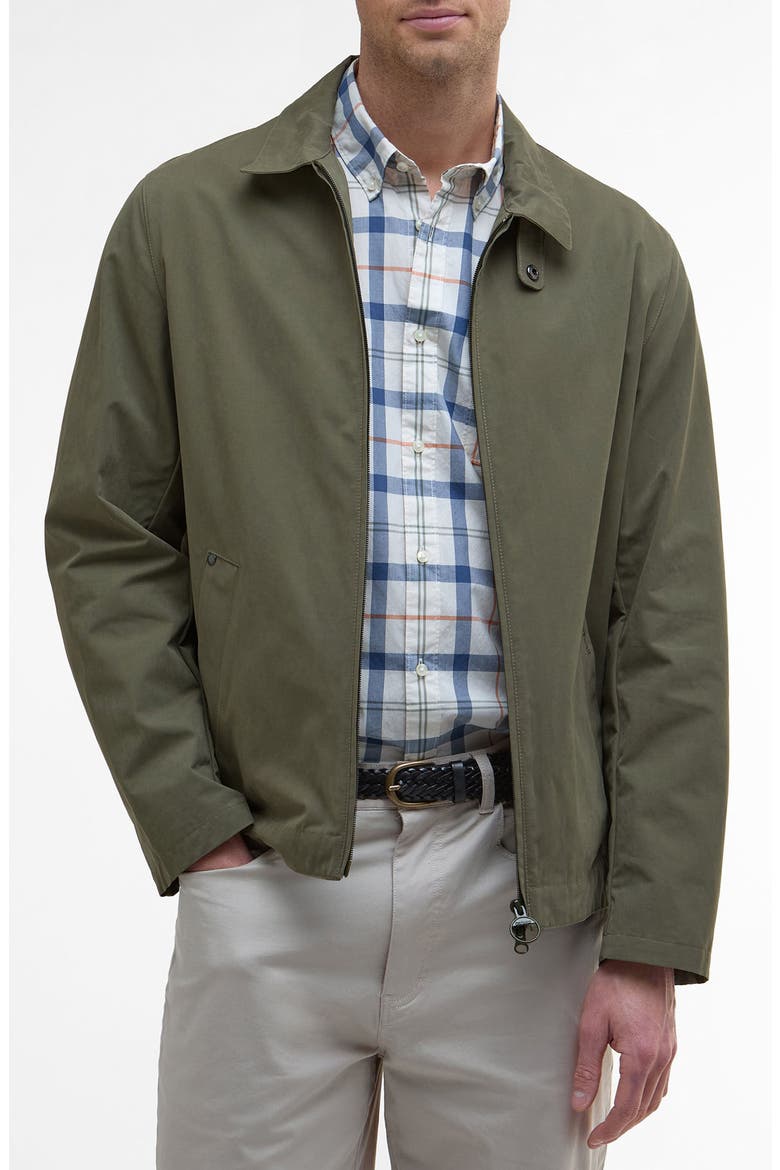 Fernport Casual Cotton Blend Jacket, Main, color, LIGHT MOSS