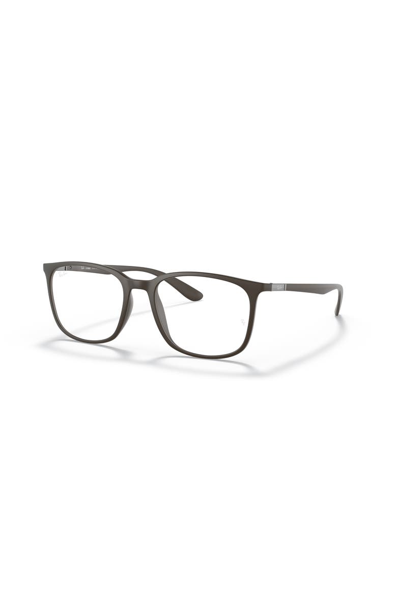 52mm Square optical glasses, Main, color, Brown