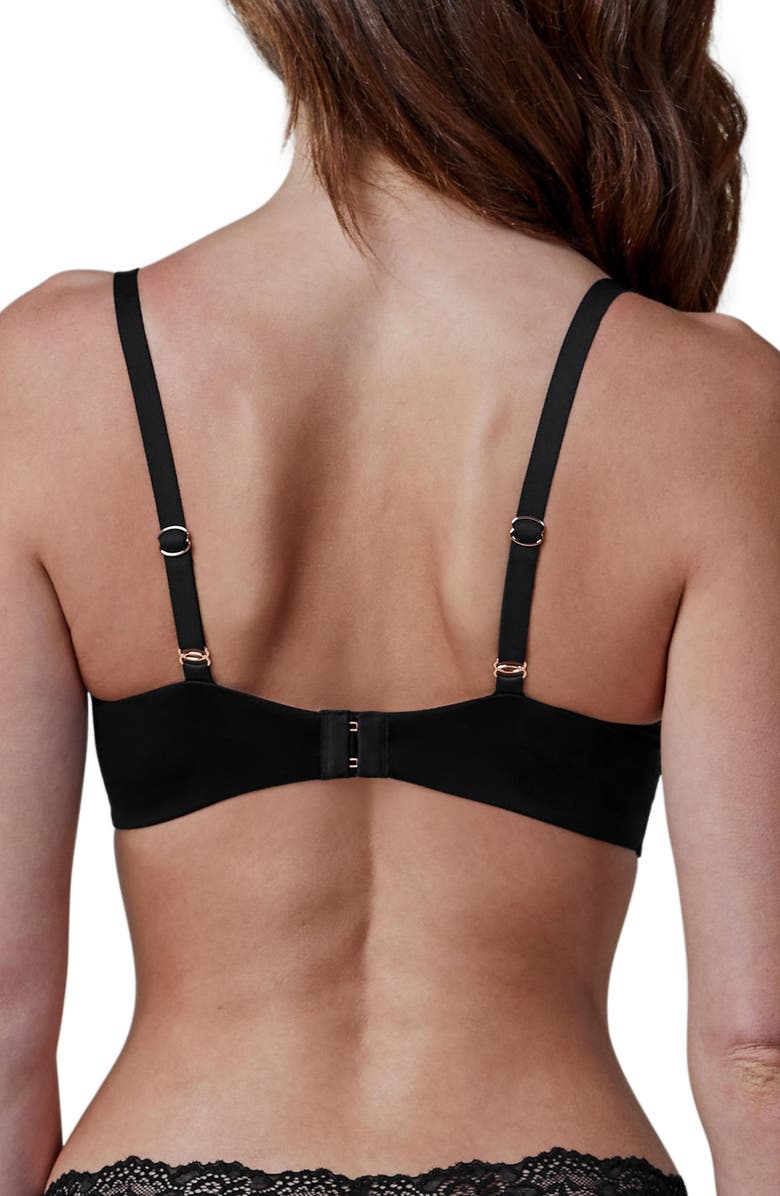 Skarlett Blue Minx Lace Balconette Bra, Alternate, color, Black