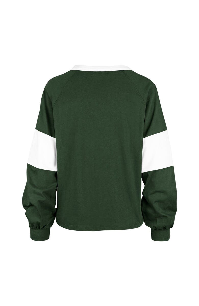 '47 Women's '47 Green Michigan State Spartans Upside Rhea Raglan Long Sleeve T-Shirt, Alternate, color, Green