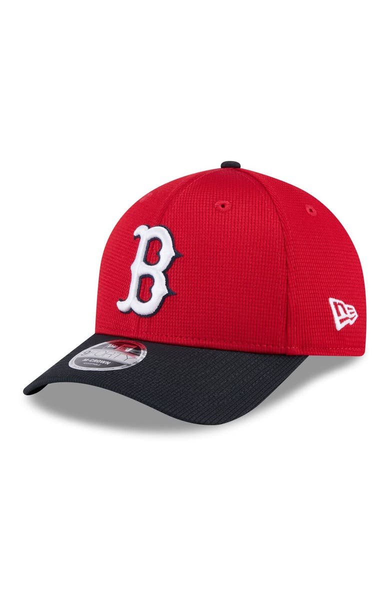 New Era Men's New Era Red/Navy Boston Red Sox 2025 Spring Training 9FORTY Adjustable Hat, Alternate, color, Red
