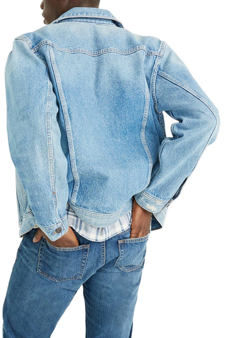 Manitoba Wash Oversize Jean Jacket, Alternate, color, MANATOBA