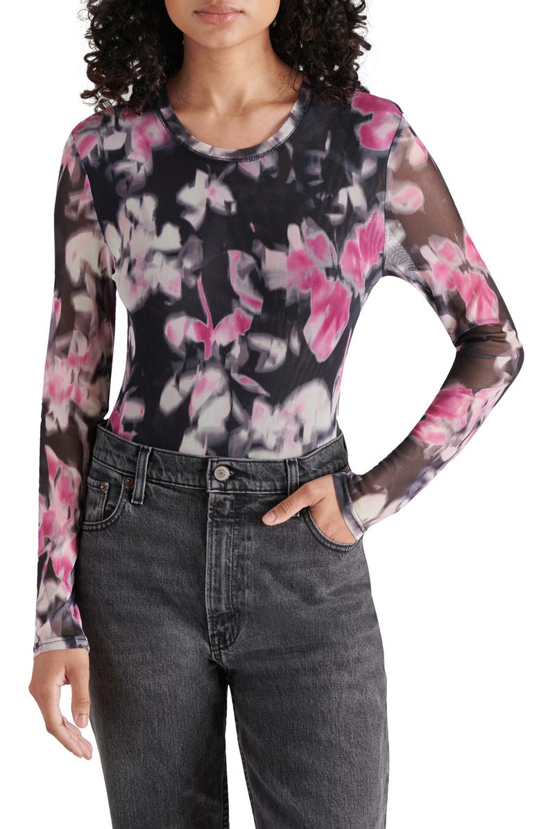 Steve Madden Azure Mesh Bodysuit, Main, color, 