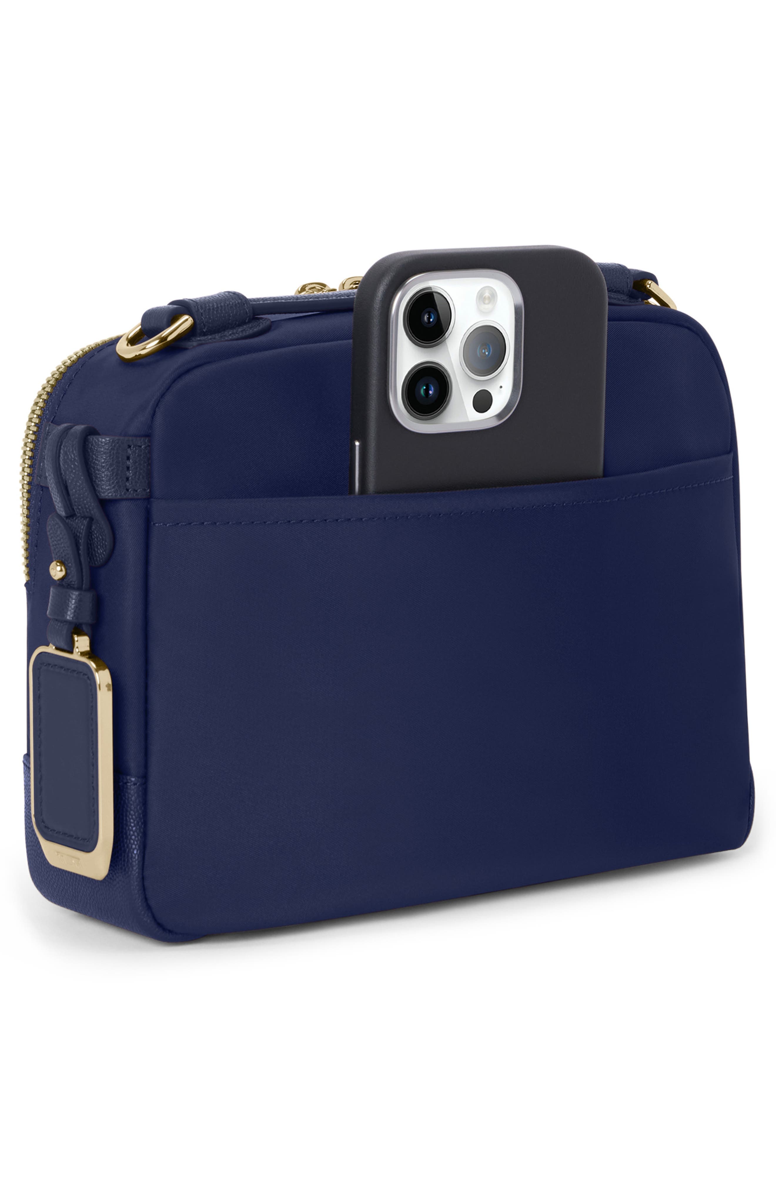 Voyageur Teghan Crossbody, Alternate, color, INDIGO/ LIGHT GOLD