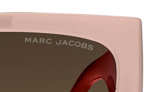 Marc Jacobs 57mm Gradient Square Sunglasses In Pink