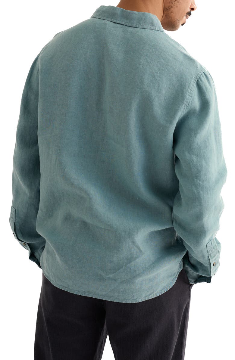 Seasalt Cornwall Artists Linen Popover Shirt, Alternate, color, Enamel