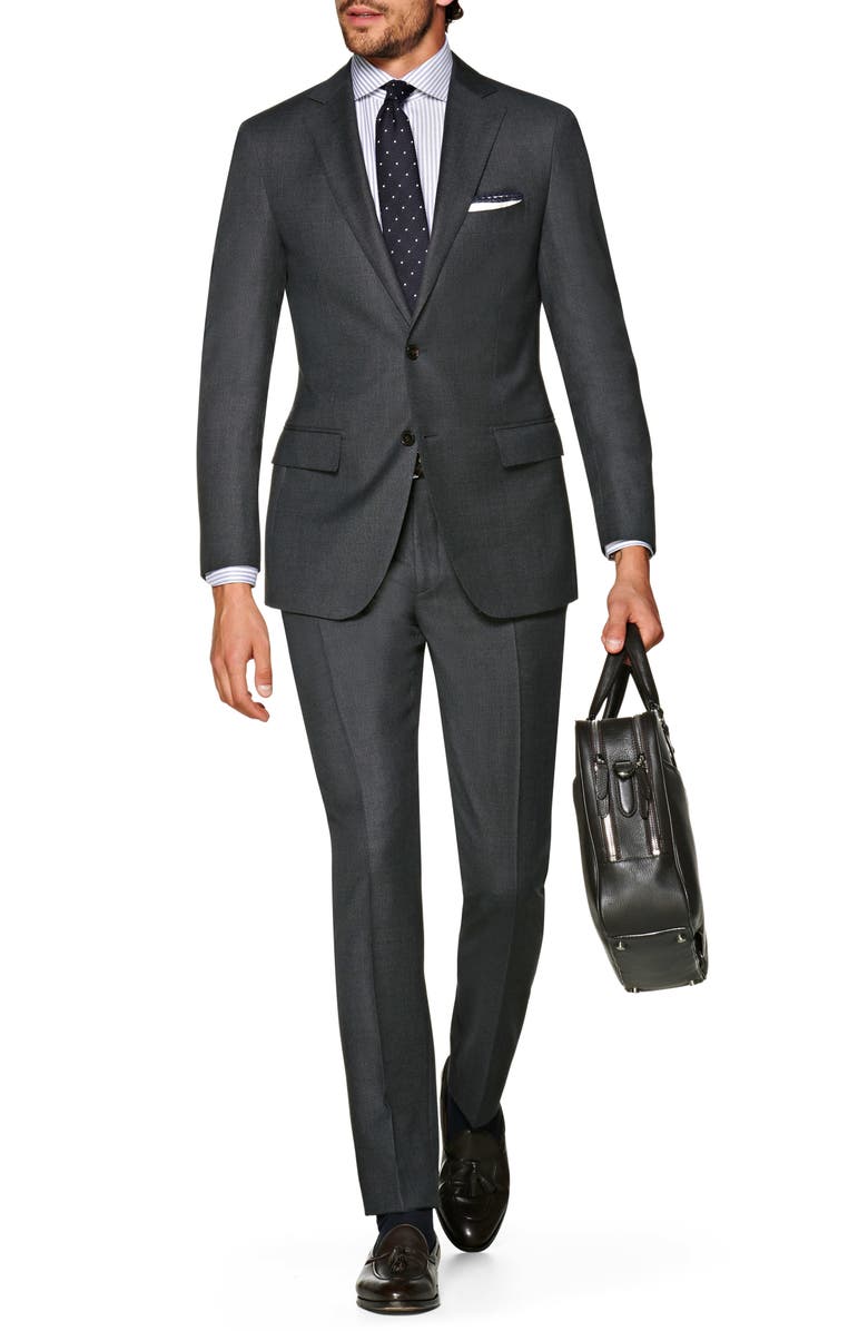 Suitsupply Sienna Regular Fit Bird's Eye Wool Suit, Main, color, 