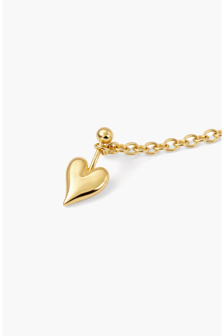 Loff Mini Heart Pin Choker in Gold, Alternate, color, Gold