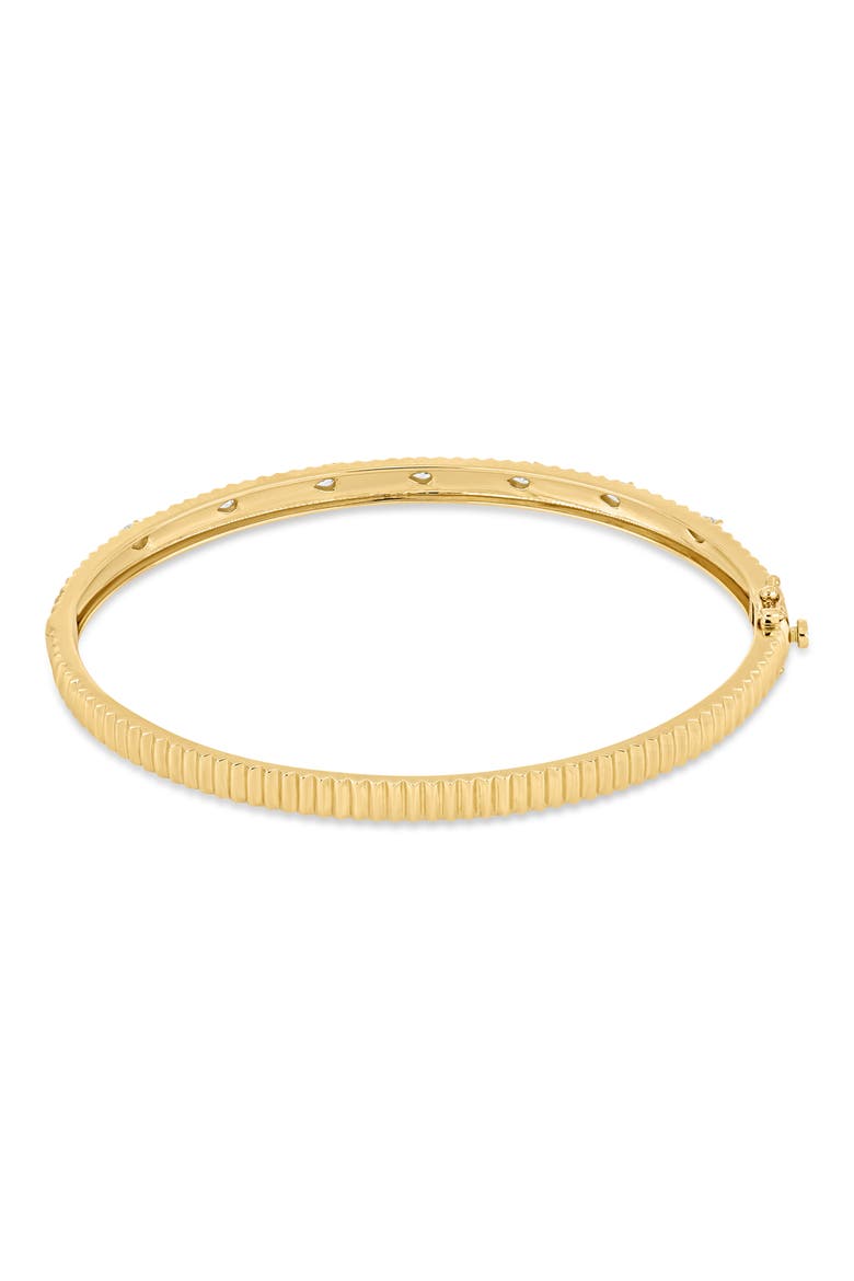 18K Gold Cleo Diamond Bangle Bracelet (Online Trunk Show), Alternate, color, 18KY