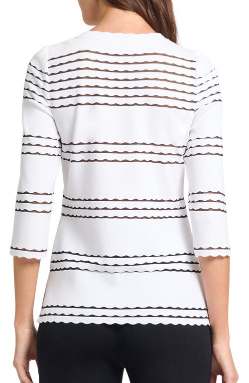 Misook Scalloped Trim Tunic