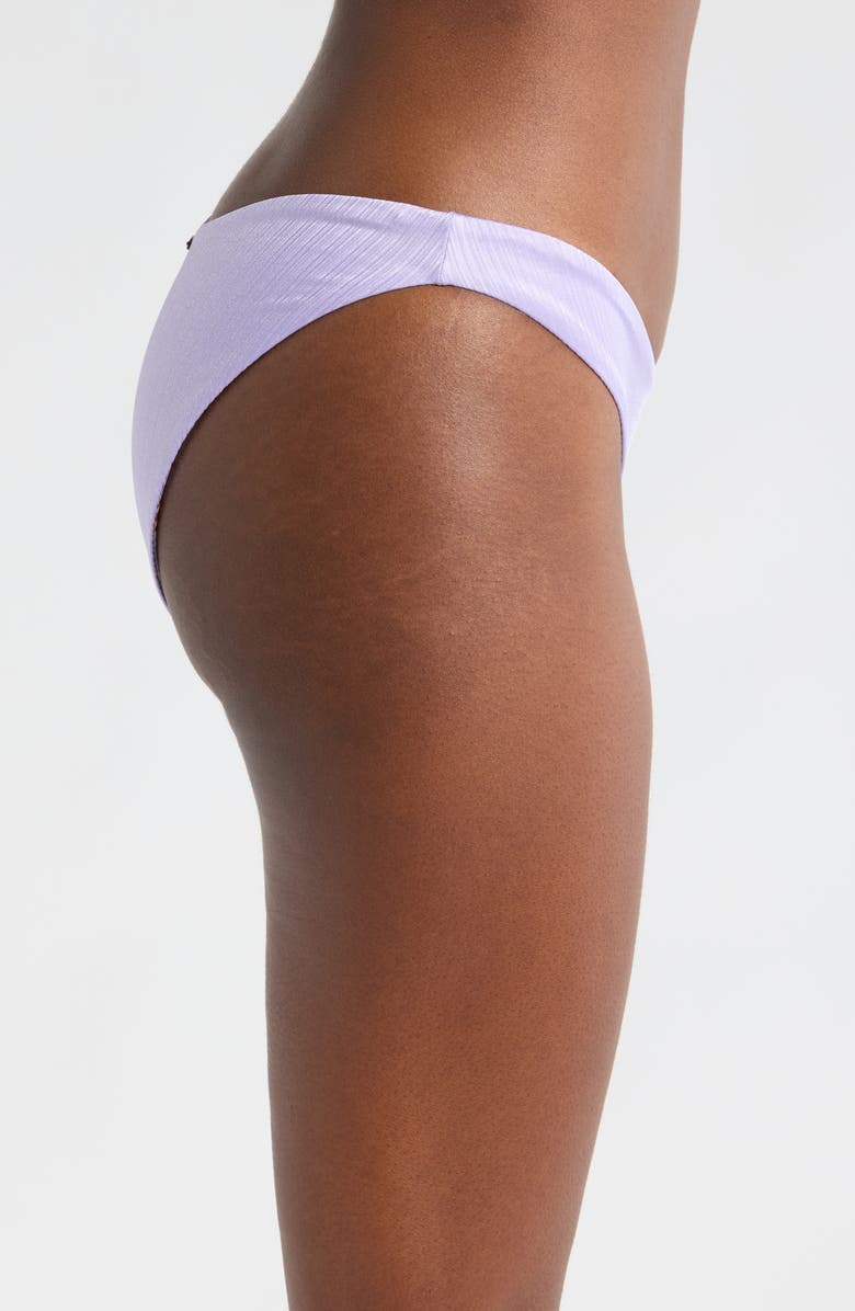 Maaji Lavander Wisteria Splendour High Cut Reversible Bikini Bottoms, Alternate, color,