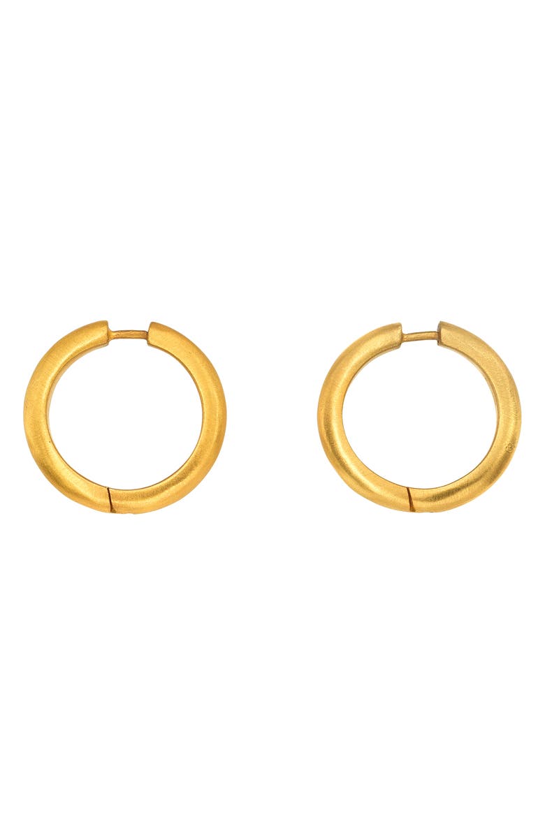 Darius Signature Hoop Earrings, Alternate, color, Yellow Gold
