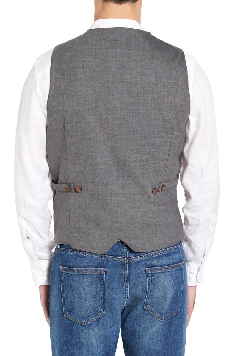 Missani Le Collezioni Lamb Front Vest, Alternate, color, Tobacco