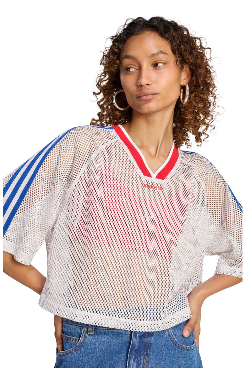 Mesh Crop Jersey Top (Women) | Nordstrom
