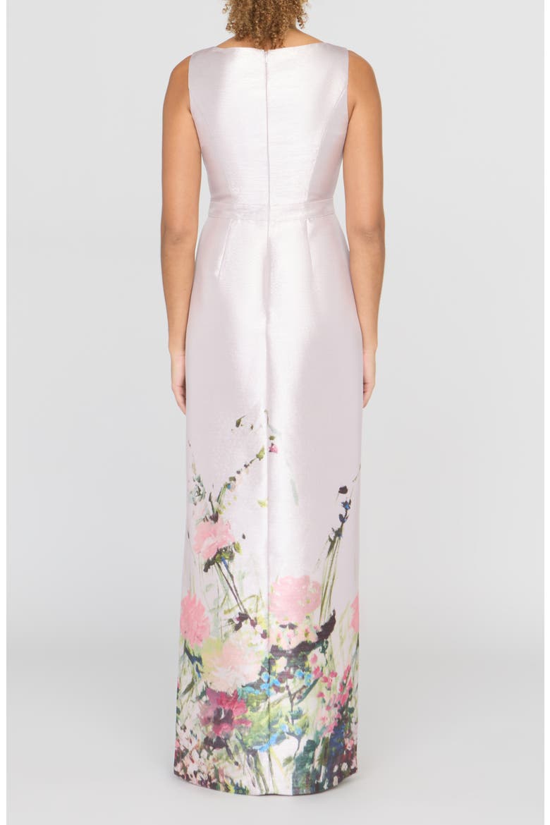 Wendy Metallic Floral Gown, Alternate, color, LILAC MIST MULTI