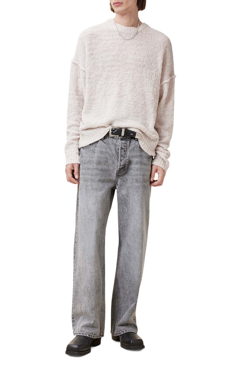AllSaints Chillion Wool Blend Sweater, Alternate, color, Ecru White