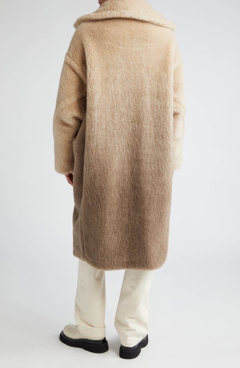 Max Mara Icon Ombré Teddy Bear Alpaca Blend Coat, Alternate, color, 