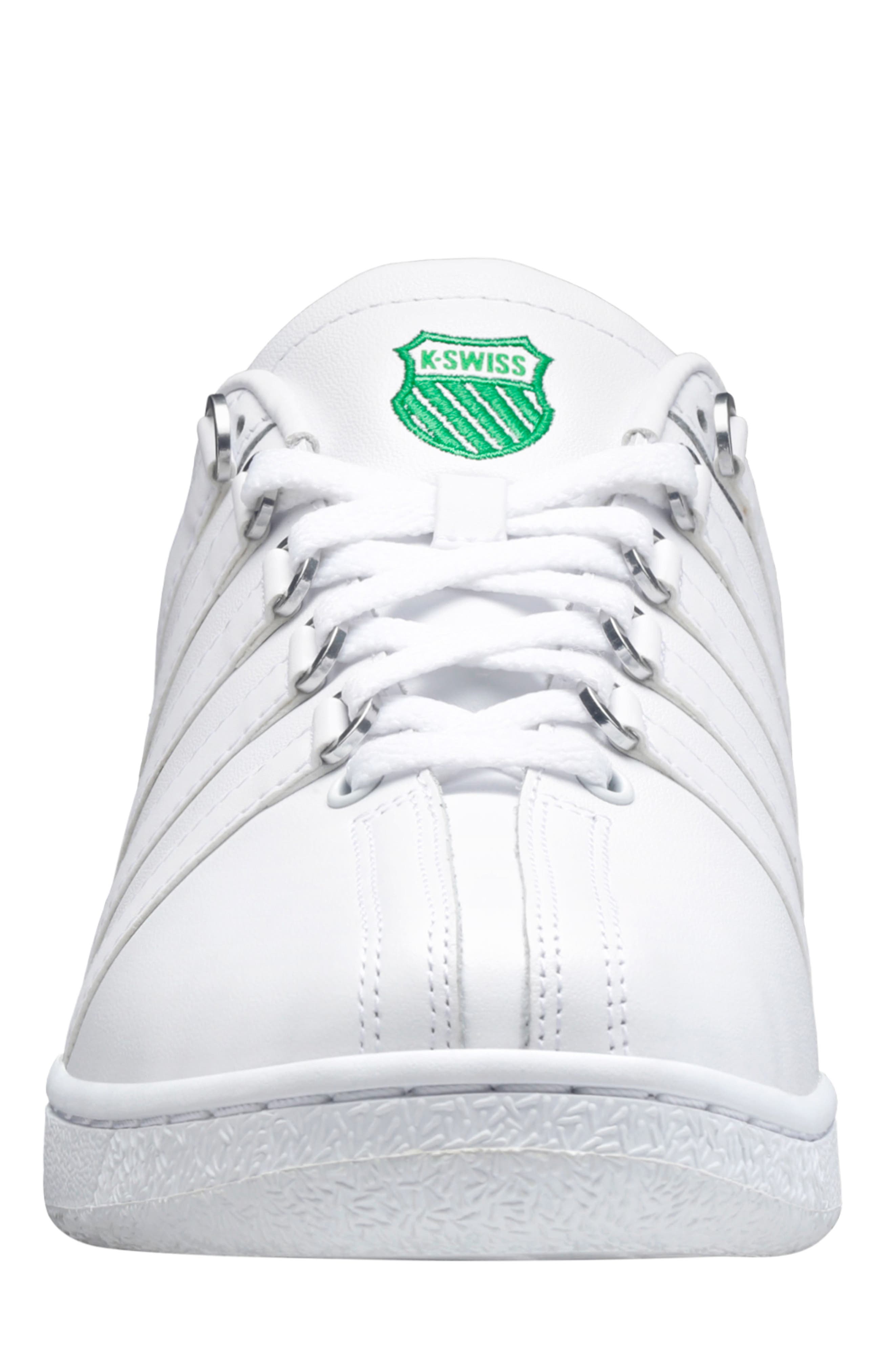 Classic VN Sneaker, Alternate, color, WHITE/ LAWN GREEN