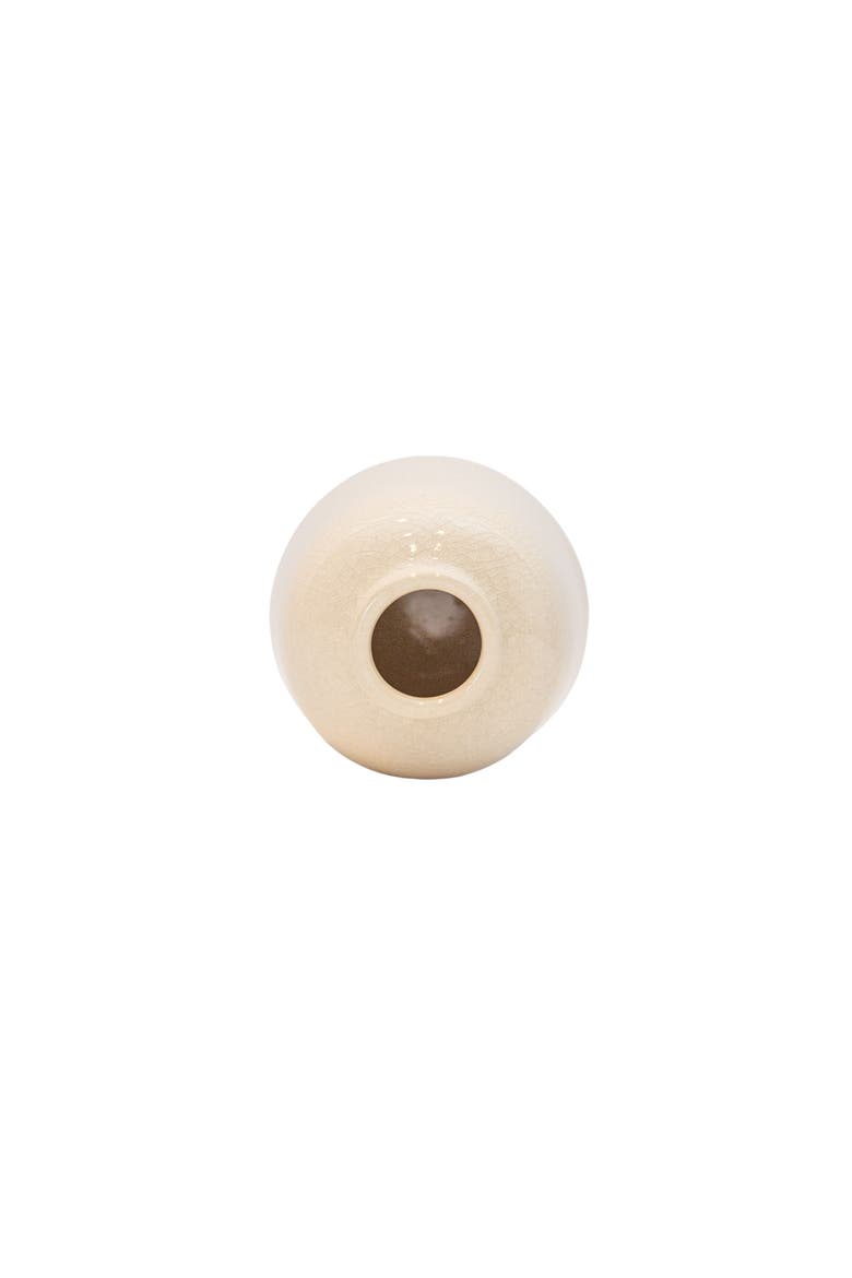 Smooth Tapered Bud Vase White Stoneware, Alternate, color, White