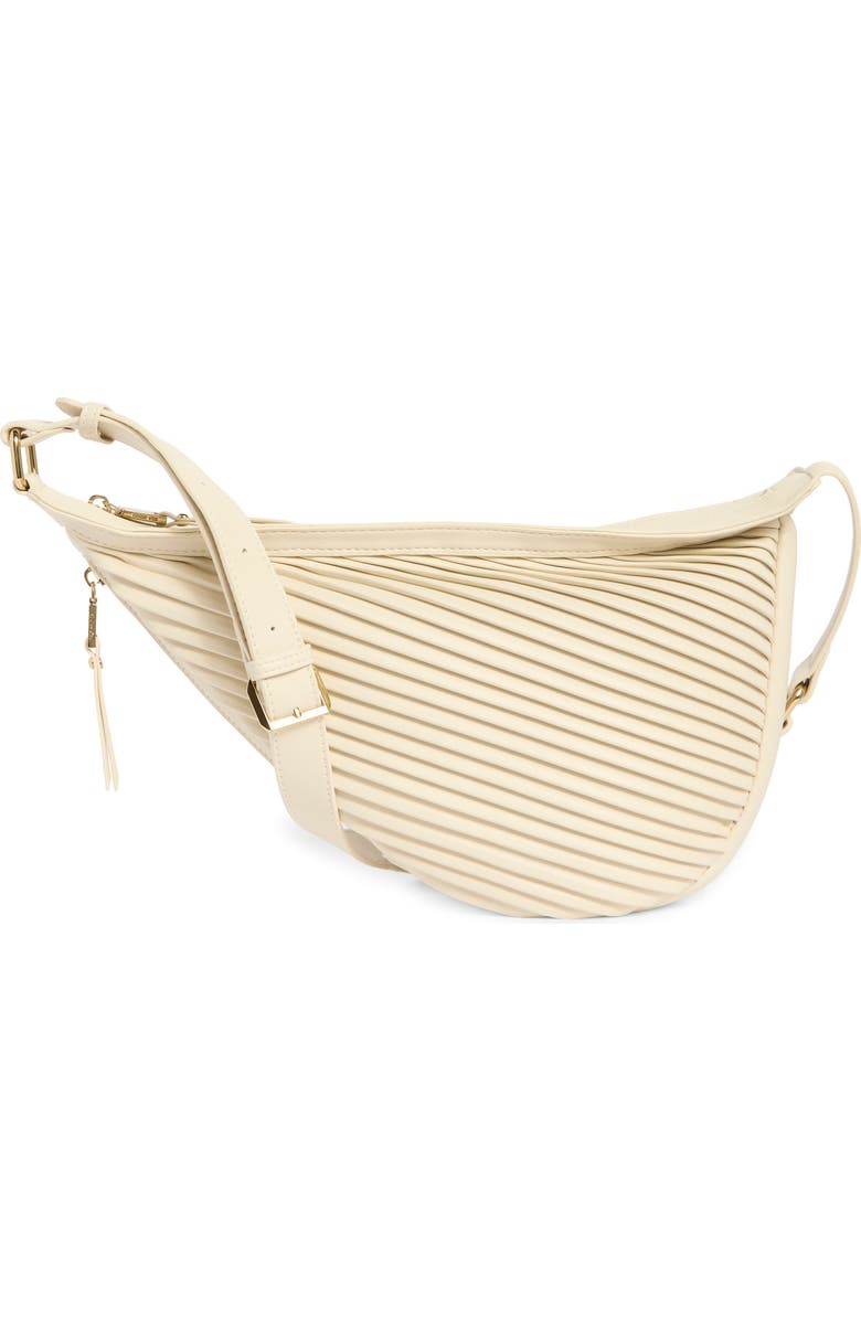 Dolce Vita Pleated Sling Crossbody Bag, Main, color, Ivory