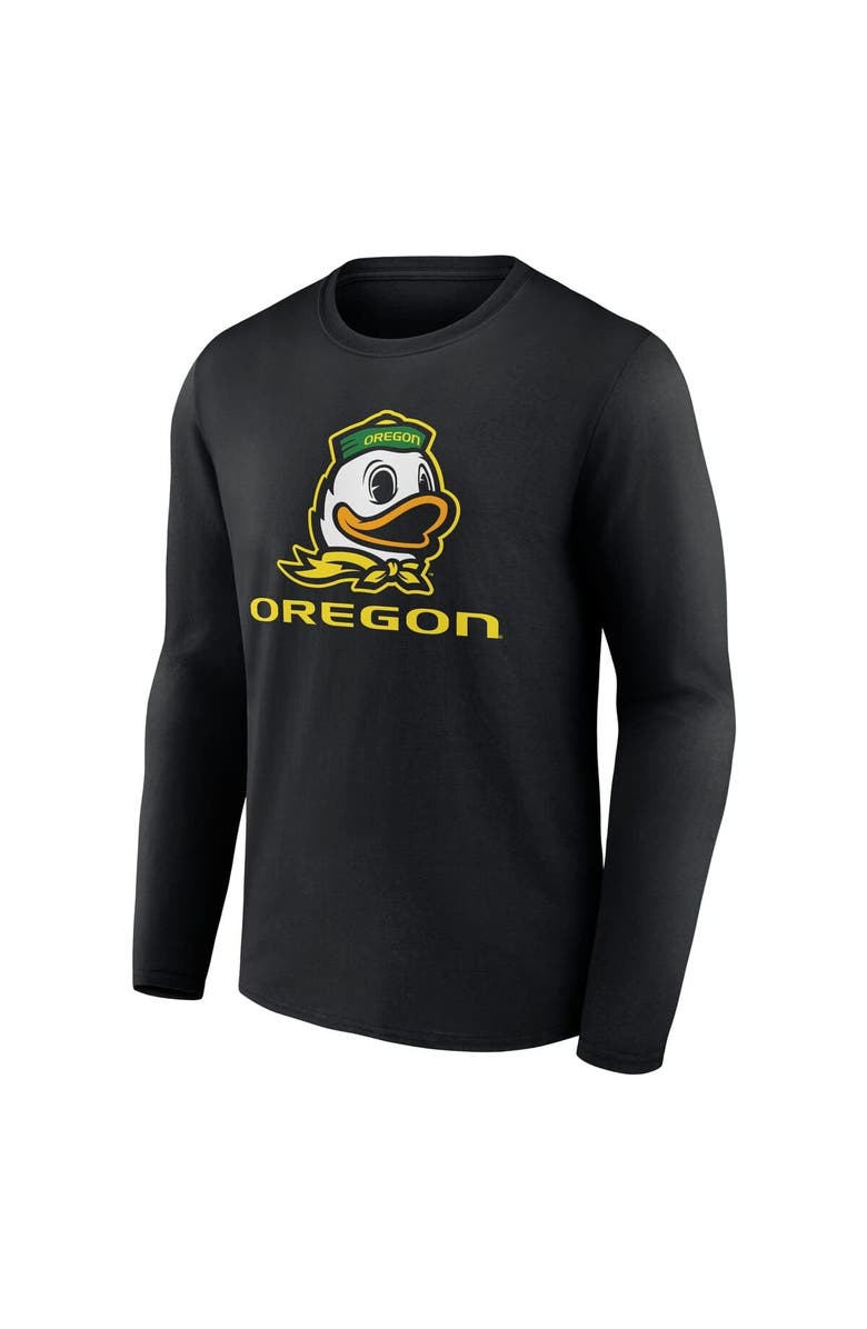 FANATICS Men's Fanatics Black Oregon Ducks Team Lockup Long Sleeve T-Shirt, Alternate, color, 