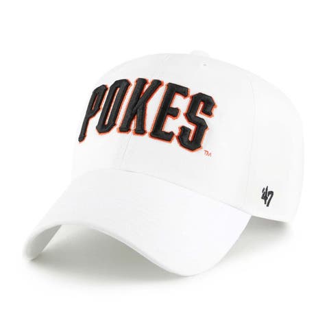 Men's '47 White Oklahoma State Cowboys Clean Up Adjustable Hat
