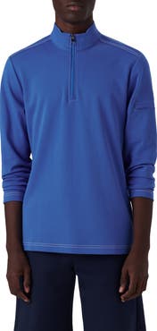 Bugatchi Quarter Zip Knit Pullover