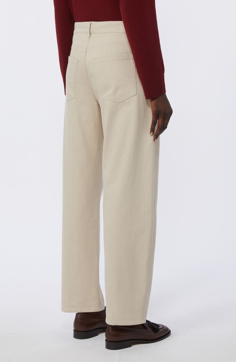 Max Mara Emily Wool Twill Five-Pocket Pants, Alternate, color, Natural