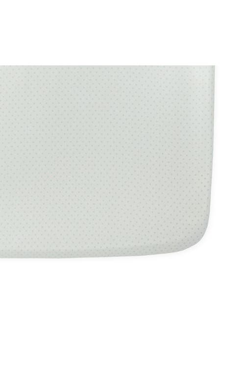 Pehr Pin Dot Organic Cotton Crib Sheet In Gray