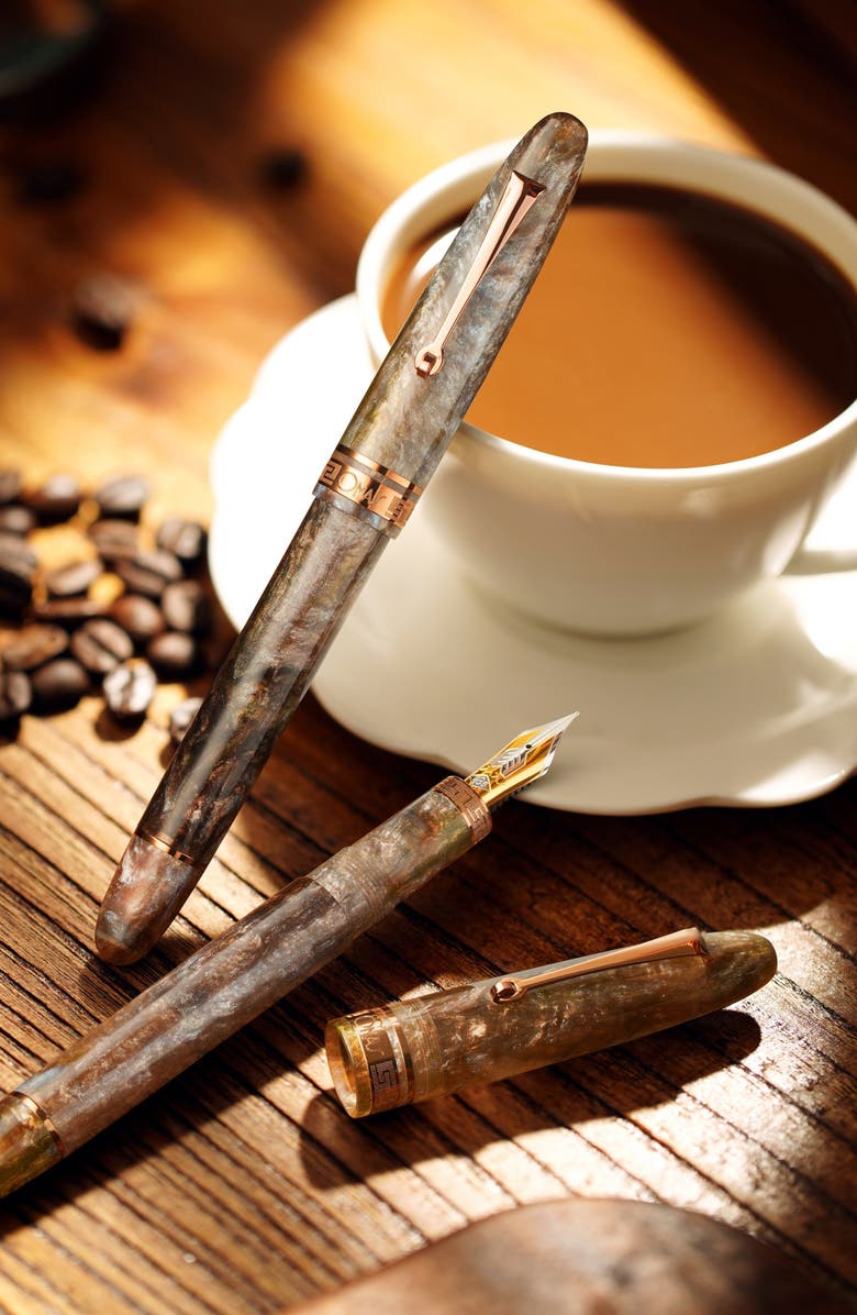 OMAS Ogiva Cocktail Series Espresso Martini Limited Edition Fountain Pen, Alternate, color, Brown Medium