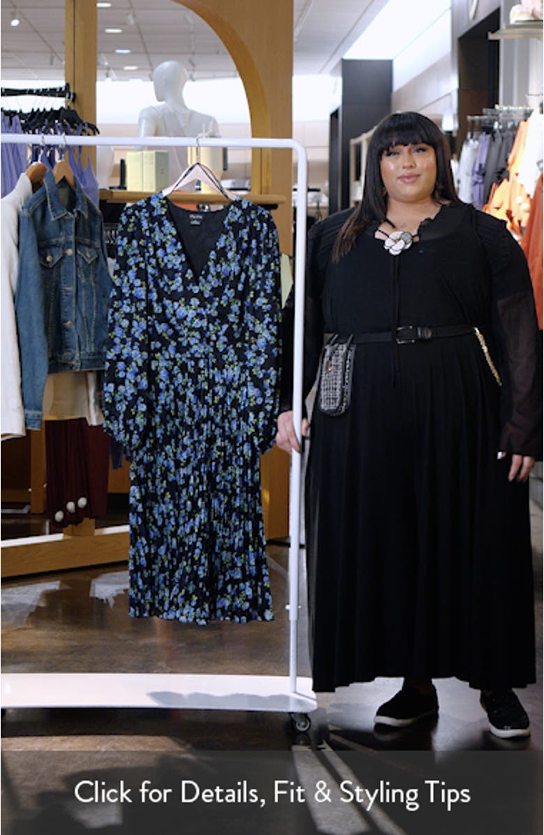 Finley Pleated Long Sleeve Dress, sales video thumbnail