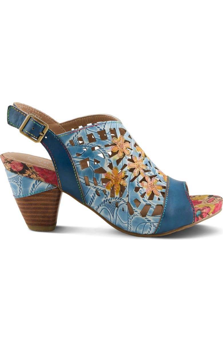L'Artiste by Spring Step Eclipsing Slingback Sandal, Alternate, color, Blue Multi