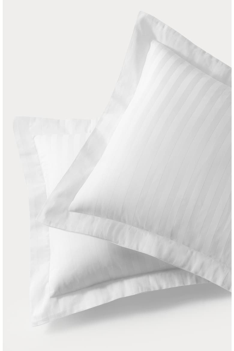 Stripe Sateen 2-Pack Pillowcases, Alternate, color, WHITE