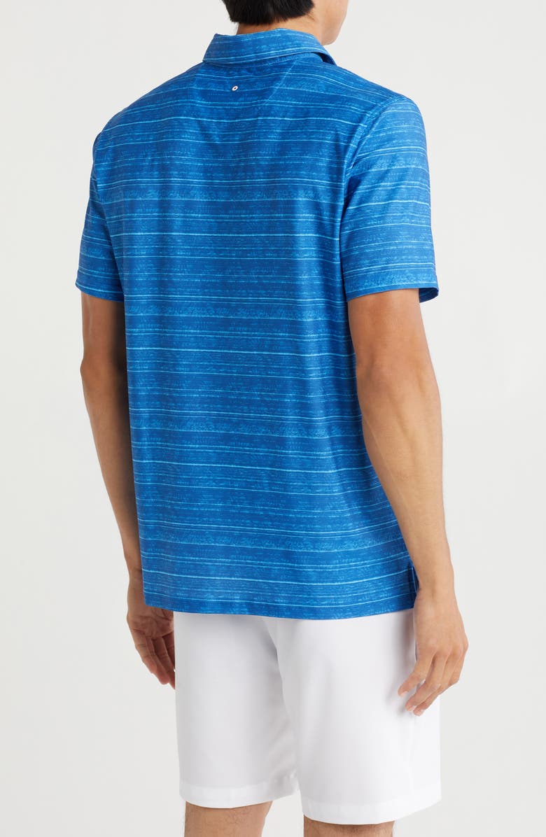 Ben Sherman Print Tech Jersey Sports Golf Polo, Alternate, color, Marine