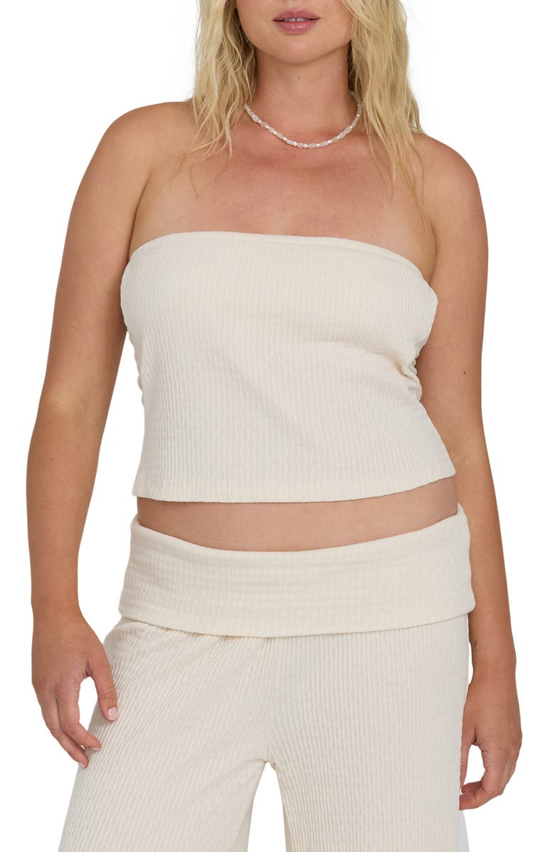 Billabong Sweet Coast Tube Top, Alternate, color, White Cap