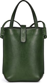 OLD TREND Wishbone Genuine Leather Structured Convertible Crossbody