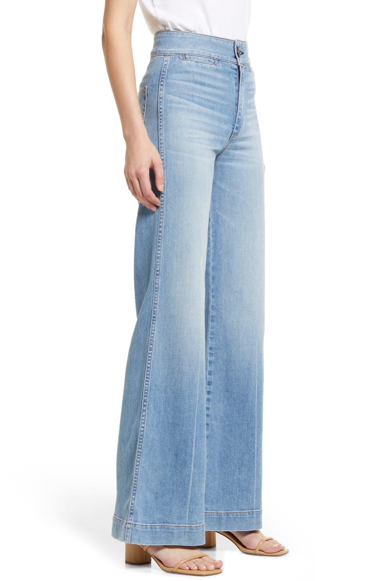 ASKK NY Brighton High Waist Wide Leg Jeans, Alternate, color, 