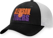 TOP OF THE WORLD Men's Top of the World Black/White Clemson Tigers Stockpile Trucker Snapback Hat