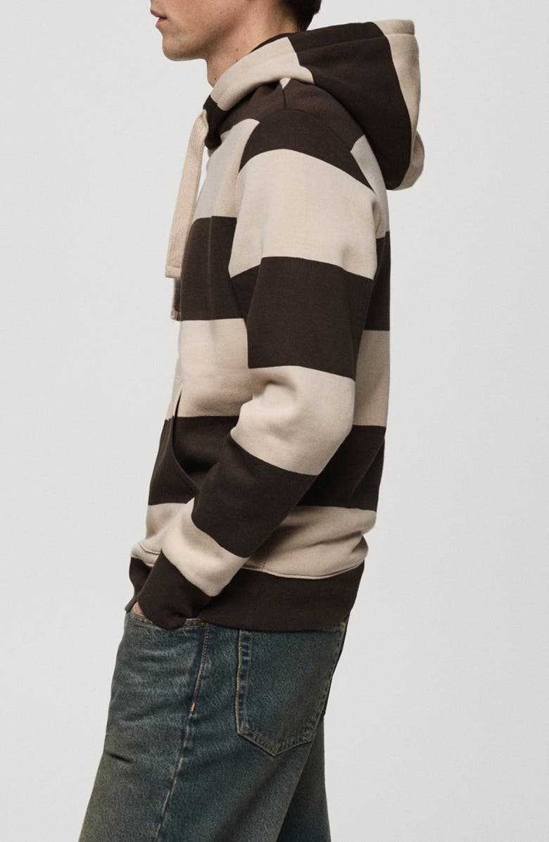 MANGO Stripe Hoodie, Alternate, color, 