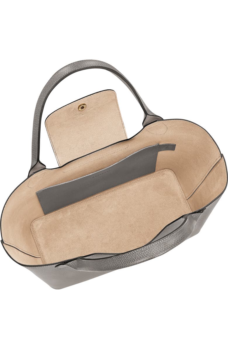 Longchamp Épure Leather Shoulder Tote, Alternate, color, Turtledove