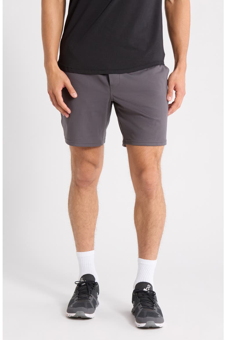 All Day Knit 8-Inch Shorts, Main, color, GREY FORGED