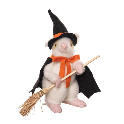 Halloween Wizard Mouse Decorative Figurine